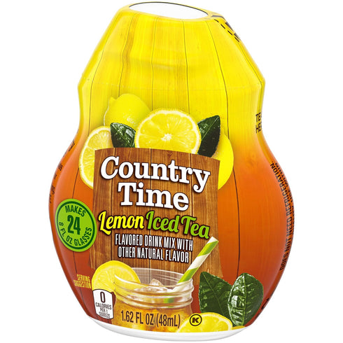 Country Time Sugar-Free Lemon Iced Tea Zero Calories Liquid Water Enhancer 1 Count 1.62 fl oz...