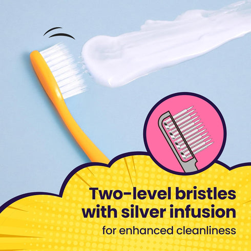 SANGSI Embossed Bristle Toothbrush, Soft Toothbrushes for Adults - Sensitive Teeth and Gums Care - Perfect Travel Essentials – Bubble Bubble Pop P...