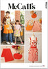 McCall's Potholders, Tea Towel, and Children's and Misses' Aprons Sewing Pattern Packet, Design Code B6905, Sizes 3-8 / XS-XL, Multicolor...