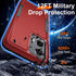 for Motorola Moto G Stylus 5G 2024 Case with Tempered Glass Screen Protector,Heavy Duty Rugged Shockproof Full Body Protective Cover,Red...