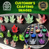 PJ BOLD Marijuana Leaf Gummy Molds Silicone Candy Mold Kit - 3 Pack...