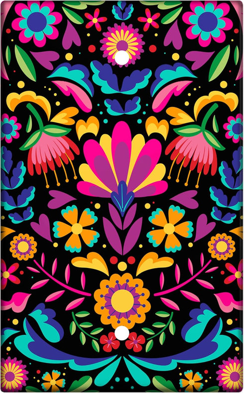 Mexico Light Switch Cover Decorative One Gang Blank Wall Plate Cover Talavera Light Switch Plate Mexican Wall Decor Decorative Wall Plates for Hom...