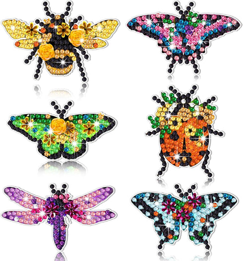 Yuxung DIY Diamond Painting Brooch Vintage Insect Diamond Painting Pins Insect Diamond Art Brooch for DIY Crafts Wedding Party Gift...