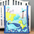 Dinosaurs Crib Quilt for Baby Boys and Girls | Microfiber Crib Comforter for Standard Size Crib | Super Soft Reversible Baby Quilted Blanket...