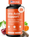 3 in 1 Uric Acid Flush Cleanse – Tart Cherry Extract with Turmeric & Celery Seed Supplement Purge - Feet and Joint Support - 60 Veggie Capsules...