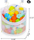 Baby Bath Toy Organizer, Quick Drying and Mould Proof, Corner Hang-Suspension Holder, Large Capacity Multi Use Shower Caddy (White)...