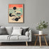 Posterizer 1 pcs-planets and clouds-peaceful surreal collage-Abstract & Modern Art-Astronomy & Celestial Art-Gift for Art Lovers- UNFRAMED Wall Ar...