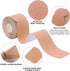 Kinesiology Tape Precut(1 Pack) Elastic Therapeutic Sports Tape Water Resistant Athletic Tape for Knees, Ankles, Shoulder, Elbow, Pain Relief and ...