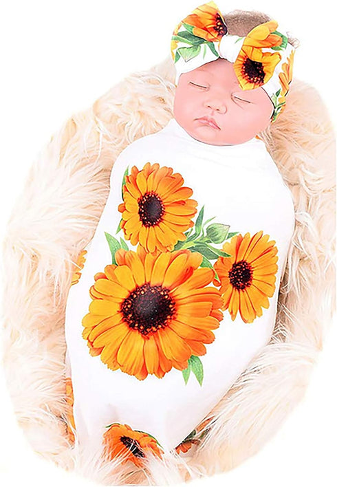 Newborn Baby Blanket Baby Receive Blanket Swaddling Blanket Printed Baby Swaddle Receive Blanket...