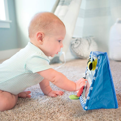 Sassy Tummy Time Floor Mirror, Developmental Baby Toy, Newborn Essential, Great Shower Gift, 0+ months...