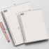 AHGXG Graph Paper Notebook Spiral 2 Pack - Large B5 Grid Notebook 7.3"X 10", 100GSM Thick Graph Grid Paper, Quad Ruled, Total 320 Pages, Transpare...