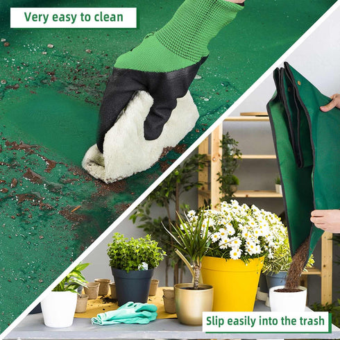 Repotting Mat for Indoor Plant Transplanting and Mess Control. 29.5" X 29.5" Portable Potting Tray Succulent Gardening Mat Gardening Gifts for Pla...