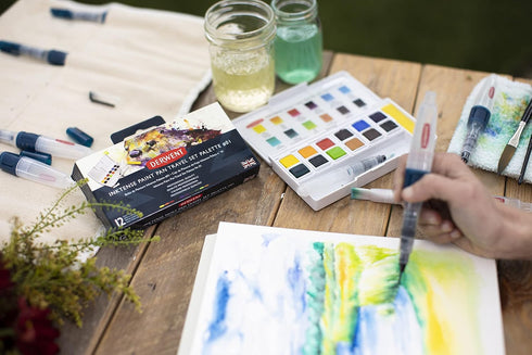 Derwent Inktense Paint 12 Pan Palette #1...