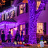 JMEXSUSS Purple Halloween Lights Clear Wire, 66ft 200 LED Purple String Lights Indoor Outdoor Waterproof, Purple Christmas Lights Plug in for Chri...
