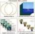 Embroidery Kit for Beginners with Animal Pattern and Instructions,4 Pack Cross Stitch Kits,2 Wooden Embroidery Hoops,Threads and Needles,Needlepoi...