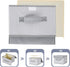 Small Fabric Storage Bin with Lid & Handle Foldable Cotton Linen Storage Basket Rectangular Cube Box Decorative Lidded Home Organizer Clothes Blan...