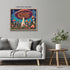 Posterizer 1 pcs- psychedelic funky hippie colorful rainbow mushrooms 4-Fantasy & Fiction Art-Retro Art- Living Room Bedroom Decor- unframed wall ...