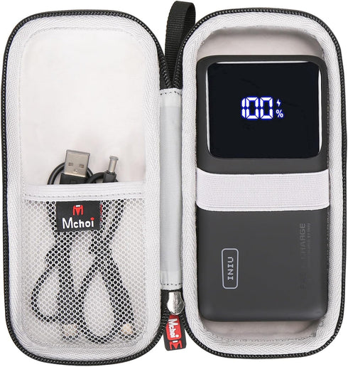 Mchoi Hard Case Suitable for INIU Power Bank, 25000mAh 65W USB C Laptop Portable Charger, Waterproof Shockproof Power Bank Carrying Protective Cas...
