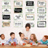 gisgfim 16 Pcs Spanish Words and Phrases Poster Set Spanish Phrases Bulletin Board Study Spanish Classroom Decoration for Teachers Preschool Schoo...
