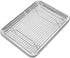 Last Confection Stainless Steel Baking & Cooling Rack - 8-1/2" x 12" (Fits Quarter Sheet Pan) - Cookie Baker's Oven Wire Rack...