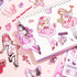 cute Scrapbook Stickers Book with 500 Stickers A5 Size Cute Girl Stickers Kawaii People stickers Pre-Cut journaling Stickers kids scrapbook kit fo...