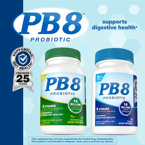 Nutrition Now PB 8 Probiotic Acidophilus For Life* Vegetarian Dietary Supplement for Men and Women, 120 Count...