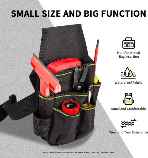 Pocket Tool Belt/Utility Pouch,Portable Practical Canvas Tool Bag With Adjustable Waist Pouch is Suitable for Electricians, Carpenters,Craftsmen,G...