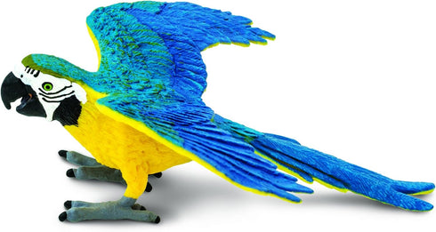 Safari Ltd. Green-Winged Macaw Figurine - Detailed 4.5" Plastic Model Figure - Fun Educational Play Toy for Boys, Girls & Kids Ages 3+...