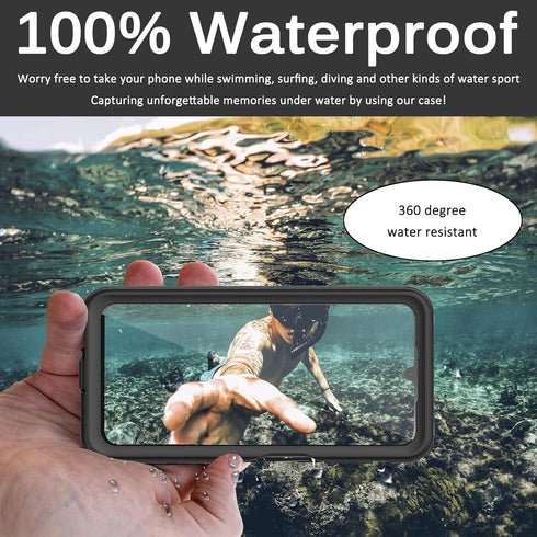 Miimall Compatible for Samsung Galaxy A54 5G Case Waterproof, Built-in HD Clear Screen Protector, 360 Degree Full Shockproof Bumper, Professional ...
