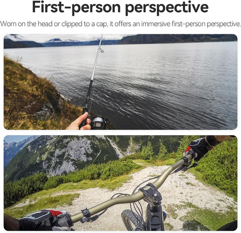 Head-Mounted Mobile Phone Holder,First-Person View Video Outdoor Live Shooting Bracket with Phone Clip(4"-7") for iPhone Samsung Smartphones and G...