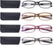 DOOViC 4 Pack Computer Reading Glasses Blue Light Blocking Anti Eyestrain Flexible Lightweight Readers for Women Men 3.0 Strength...