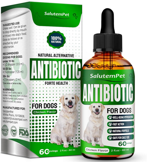Natural Antibiotics for Dogs | Dog Antibiotics | Supports Dog Allergy Relief | Dog Itch Relief | Dog Allergy Support | Dog Multivitamin | Pet Anti...