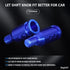 Shifter Knob Adapter M12x1.25 Shift Knob Adapter Aluminum Alloy Shifter Knob Adapter Kit for Most Non-Threaded Manual Transmission (Blue)...