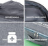 First Aid Bag Empty, Waterproof Emergency Medic Trauma Bag, Medicine Bag For Traveling ,Home Hiking Camping Car Office(Large and Small,Cationic Gr...