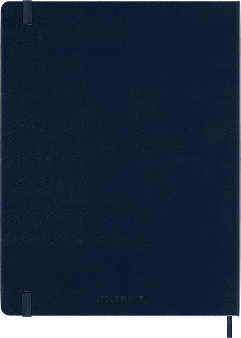 Moleskine Classic Notebook, Hard Cover, XL (7.5" x 9.5") Ruled/Lined, Sapphire Blue, 192 Pages...
