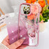 KANGHAR Compatible for iPhone 14 Pro Max Case 6.7 in, Clear Glitter Quicksand 3D Butterfly Bling Case for Women Girls Cute Gradient Sparkle Platin...