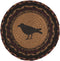 VHC Brands Primitive Tabletop & Kitchen-Heritage Farms Tan Crow Jute Trivet...