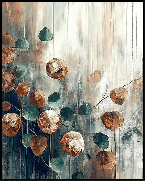 Posterizer 1 pcs-chic modern abstract shapes poster-green gold and black art 3-Abstract & Modern Art-Collectibles & Fine Art-Chic Home Decor- unfr...