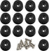 30 PCS Cutting Board Rubber feet (0.59” x 0.31”) with 304 Stainless Steel Screw and Washer, Non Slip Round Rubber Feet pad for Furniture, Electron...