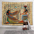 FEASRT Egyptian Gods Tapestry Ancient Hieroglyphic Tapestry Wall Hanging Tapestries for Home Bedroom Living Room Apartment Dorm Office Decor 80x60...