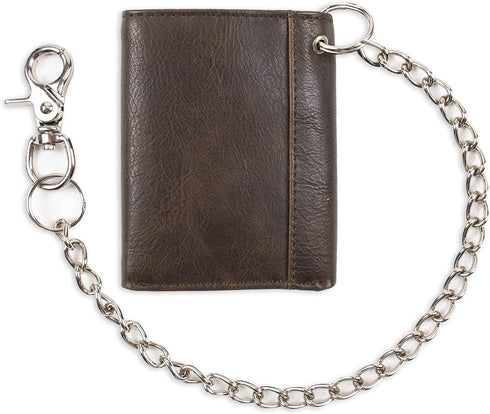 Dickies mens Leather Trifold Wallet, Dark Brown, One Size US...