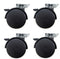 Hnfshop Set of 4 Pcs Furniture Swivel Caster/Wheel Replacement Part for Chair/Table/padestal (Dia 1.5 inches w/Brake)...