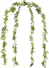 DearHouse 4Pcs 6.6Ft/Piece Artificial Flowers Silk Wisteria Garland Artificial Wisteria Vine Rattan Silk Hanging Flower for Home Garden Outdoor Ce...