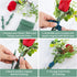 4 Pieces Elastic Pearl Wrist Bands and 15 Pairs Floral Boutonniere Magnets Corsage Brooches Magnet for Handmade Wedding Bride Boutonnieres Corsage...