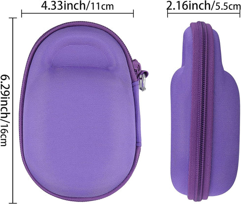 co2CREA Hard Carrying Case Replacement for JBL Clip 5 Waterproof Portable Wireless Portable Mini Bluetooth Speaker (Purple Case)...