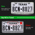 Tchipie 1 Pack Bling Rhinestone License Plate Frames, Bedazzled Sparkly Cute Diamond Car License Plate Frame, Glitter Crystal Tag Caps, Stainless ...