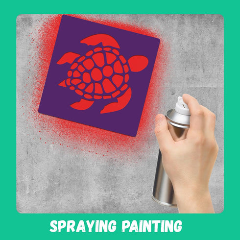 24 Piece Stencils for Kids Stencils for Painting Sidewalk Chalk Stencils Outdoor Garden Themed Stencils Hawaii Style Collection-5in...