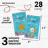 Elegant Seashell Scratch-Off Game Cards for Wedding, Shower, Retirement Parties, 28 Pack, Purple & Gold...