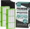 HAPF300AH Remover True HEPA Filter, EGR AER1 Filters Replacement for Holmes Air Purifier, Parts HAPF300AH-U4R & HAP242-NUC - 2 True HEPA + 4 Pre F...