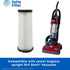 Fette Filter - Vacuum HEPA Filter Compatible with Dirt Devil F1 (F-1) Compare to Part # 3JC0280000, 3-JC0280-000 & 2JC0280000, 2-JC0280-000 (Pack ...